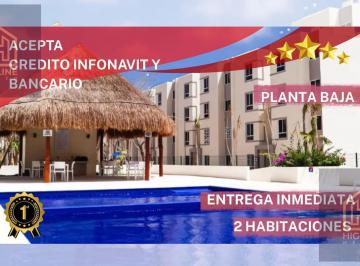 Departamento · 49m² · 2 Recámaras · 1 Estacionamiento · Departamento de 2 Habitaciones en Planta Baja Tulum | Entrega Inmediata | Acepta Creditos