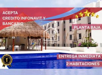 Departamento · 49m² · 2 Recámaras · 1 Estacionamiento · Departamento de 2 Habitaciones en Planta Baja Tulum | Entrega Inmediata | Acepta Creditos