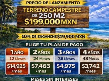 Terreno / Lote , Progreso · Terreno Campestre en Chicxulub Puerto