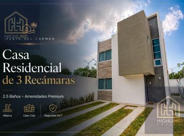 Casa · 97m² · 3 Recámaras · 1 Estacionamiento · Casa de 3 Recámaras con Amenidades y Excelente Ubicación en Playa del Carmen