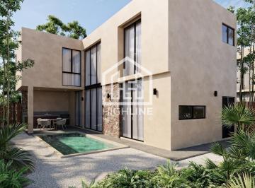Villa · 435m² · 4 Recámaras · 2 Estacionamientos · Villa de 4 Recamaras + 4 Baños en Venta, Tulum, Preventa, Amenidades, 10 Min Mar