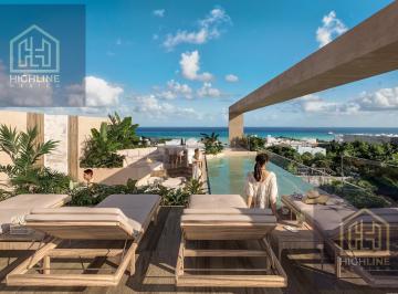 Departamento · 33m² · 1 Estacionamiento · Estudio en Venta con Rooftop y Amenidades Premium – Centro Playa del Carmen