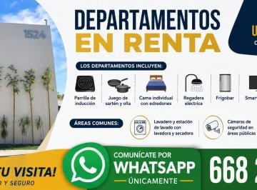 Departamento de 1 habitación, Ahome · Departamento en Renta Para Estudiantes/profesionistas