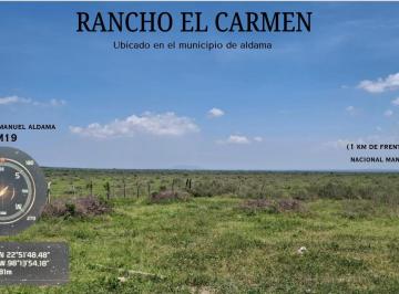Terreno / Lote · 1000000m² · Rancho en Venta. 1 Km de Frente de Carretera Manuel - Aldama