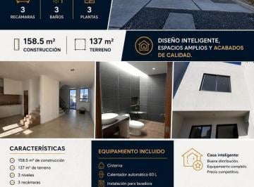 Casa · 158m² · 3 Recámaras · Venta de Casa en Cd Maderas 158.5 m²