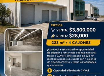 Bodega comercial · 223m² · 4 Estacionamientos · Bodega 223 m² en Euro Business Park