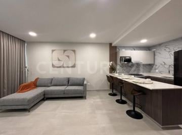 Departamento · 64m² · 1 Recámara · 2 Estacionamientos · Departamento Nuevo Amueblado en Tres Puertas Torre II, Dinastía, Monterrey, Nl