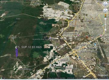 Terreno / Lote , Umán · Terreno con Potencial de Plusvalía 12.83 Hectáreas Para Desarrollo Inmobiliario