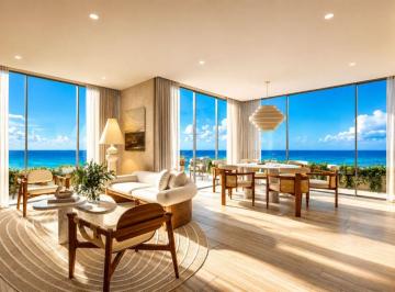 Departamento de 3 habitaciones, Solidaridad · Penthouse Frente Al Mar con Rooftop Privado, Balcones, en Venta