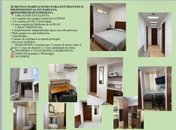 Departamento Renta 20m² de 1 habitación · Renta de Habitaciones Para Estudiantes o Profesionistas con Baño Propio