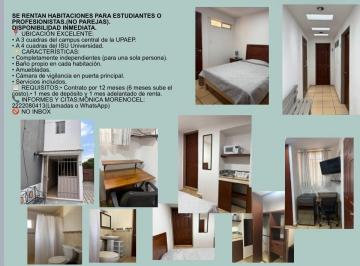 Departamento 20m² Renta Barrio de Santiago · Renta de Habitaciones Para Estudiantes o Profesionistas con Baño Propio