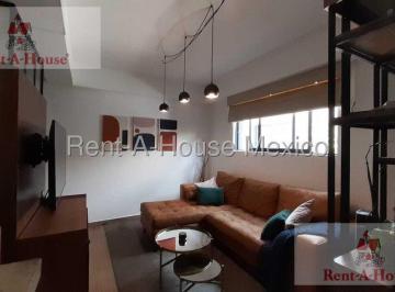 Departamento · 180m² · 3 Recámaras · 2 Estacionamientos · Departamento Townhouse Amueblado en Renta en Anahuac, Miguel Hidalgo Jl 26 - 3345.