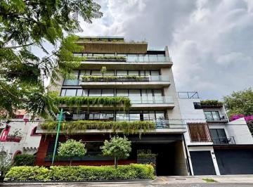 Fachada del edificio · Departamento en Venta en Colonia del Valle con Balcón