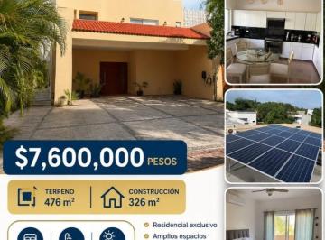 Casa · 326m² · 4 Recámaras · 4 Estacionamientos · Cas en Venta 4 Recamaras, Alberca, Residencial de Lujo Playa del Carmen (Fvc - 2849)
