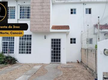 Casa · 3 Recámaras · 1 Estacionamiento · Departamento en Renta, Misol - Há Norte, Cancún