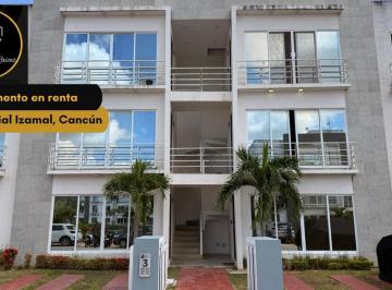 Departamento · 87m² · 3 Recámaras · 1 Estacionamiento · Departamento Amueblado en Renta en Residencial Izamal, Cancún
