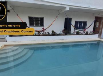Departamento · 70m² · 2 Recámaras · 2 Estacionamientos · Departamento en Renta de 2rec, Residencial Orquideas, Cancún