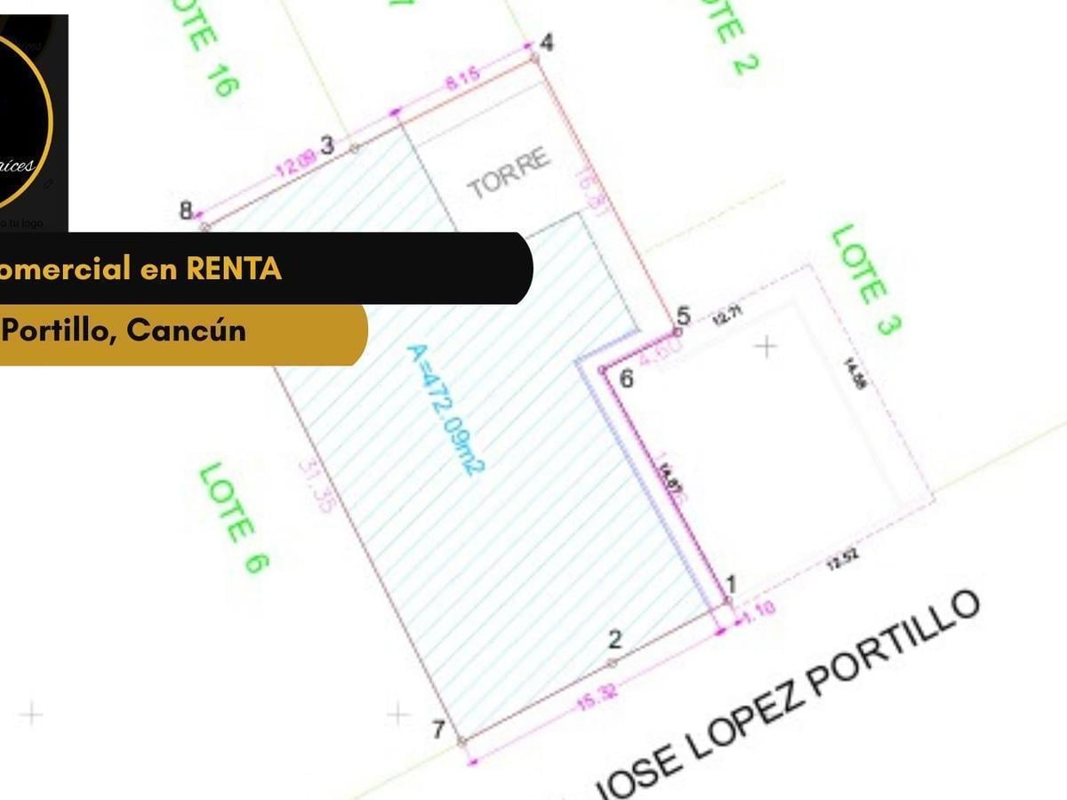 Commercial Land for Rent, Av. López Portillo, Cancún