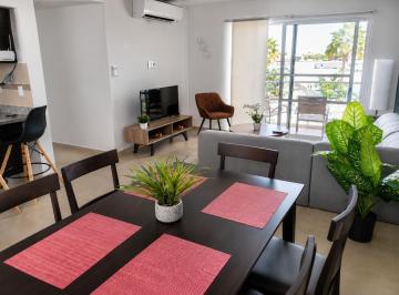 Departamento · 115m² · 3 Recámaras · 2 Estacionamientos · Departamento Amueblado en Venta con Vista a Laguna en Dream Lagoons Apodaca