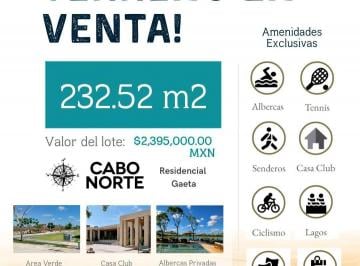 Terreno / Lote · 240m² · Super Precio Lote Residencial en Privada Gaeta Dentro de Cabo Norte
