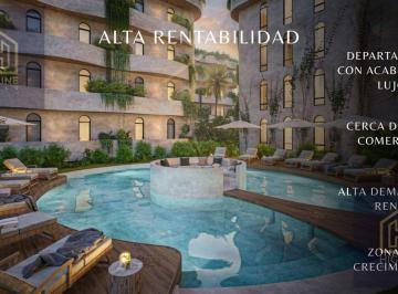 Departamento · 50m² · 1 Recámara · 1 Estacionamiento · Departamento en Venta en Tulum 1 Habitación Balcón Gym y Alberca Entrega Inmediata