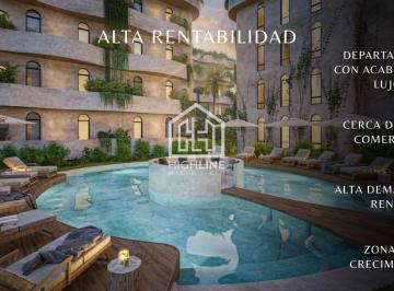 Departamento · 50m² · 1 Recámara · 1 Estacionamiento · Departamento en Venta en Tulum 1 Habitación Balcón Gym y Alberca Entrega Inmediata