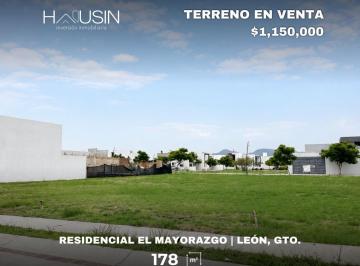 Terreno / Lote · 178m² · Terreno en Venta. El Mayorazgo. León, Gto.