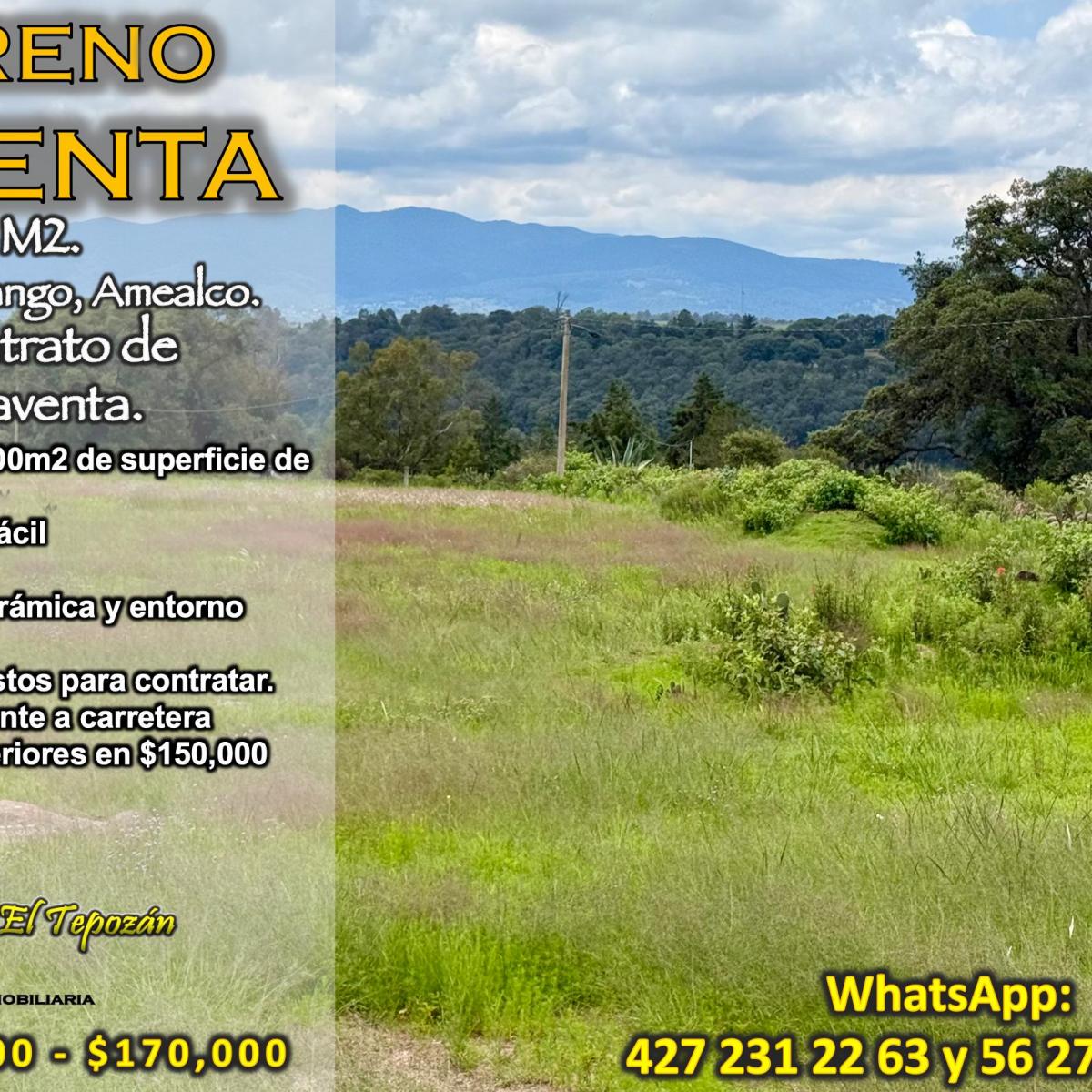 Terrenos en Venta en San Pedro Tenango, Amealco, Querétaro