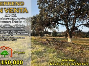 Terreno / Lote  Venta MN 150,000 · Terrenos en Venta en San Pedro Tenango, Amealco, Querétaro