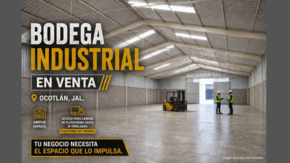 Bodega Industrial en Venta, Granjeros, Ocotlán | Ibv - 2333