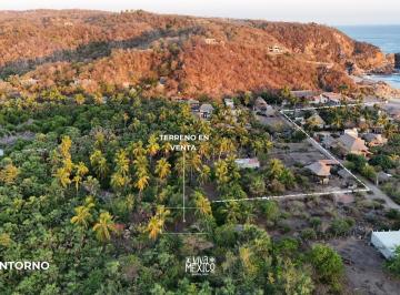 Terreno / Lote · 513m² · Terreno en Venta en Playa Ventanilla, Tonameca, Oaxaca