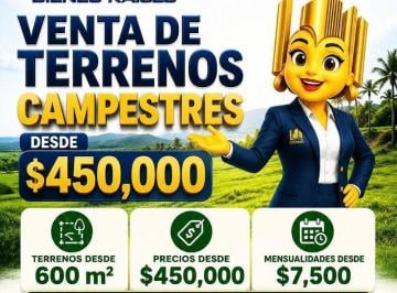 Terreno / Lote · 600m² · Terrenos Campestres en Tampico Alto, con 20% de Enganche y 48 Mensualidades Para Pagar