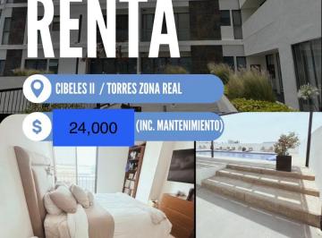 Departamento de 3 habitaciones, Zapopan · Departamento en Torre Cibeles II (2) Zona Real