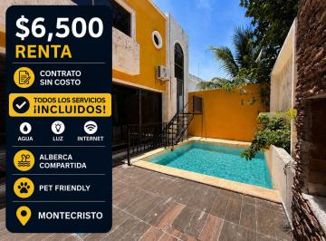 Departamento de 1 habitación, Mérida · Renta Pet Friendly Servicios Incluidos Contrato Sin Costo Alberca