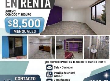 Departamento de 2 habitaciones, Tláhuac · Renta Departamento Tlahuac Renta $8,500 Info. Whatsapp