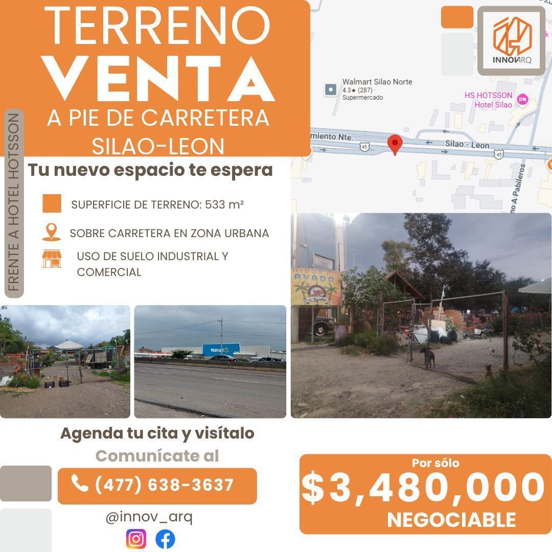 ¡Oportunidad de Inversión en Silao! Terreno Sobre Carretera Principal