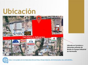 Terreno / Lote , Hermosillo · Terreno Industrial en Venta de 52,881.92 m² a Carretera a Sahuaripa en Hermosillo, Sonora.