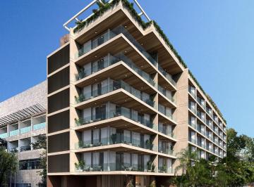 Departamento · 83m² · 2 Recámaras · 1 Estacionamiento · Departamento con Terraza a Una Calle de 5ta Av en Venta Playa del Carmen