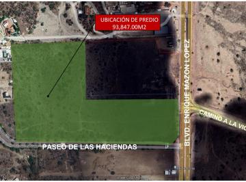 Terreno / Lote 93847m² Venta Gran usuario Universidad del Valle de México Campus Hermosillo · Terreno en Venta de 93,847.90 m² Sobre El Blvd. Enrique Mazon en Hermosillo, Sonora