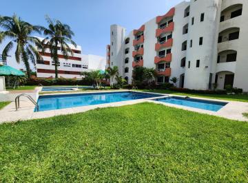 Departamento · 115m² · 3 Recámaras · 1 Estacionamiento · Mocambo, Departamento Amueblado en Renta de 3 Recámaras en Planta Baja