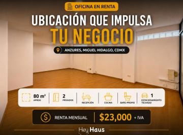 Oficina , Miguel Hidalgo · Oficinas en Renta en Anzurez, Miguel Hidalgo
