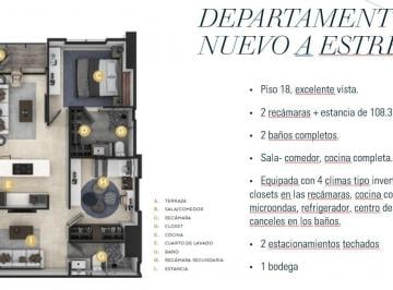 Departamento de 2 habitaciones, Monterrey · Departamento Equipado en Renta 2r + Estancia en San Jeronimo