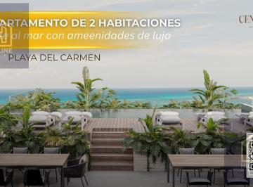 Departamento · 55m² · 2 Recámaras · 1 Estacionamiento · Departamento Lujoso de 2 Habitaciones con Vista Al Mar en La 5ta Av en Playa del Carmen