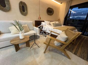 Departamento · 53m² · Departamento en Venta en Playa del Carmen de 1 Habitación con Infinity Pool, Gym y Restaurante