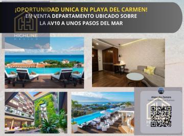 Departamento · 40m² · 1 Recámara · 1 Estacionamiento · Departamento en Venta Ubicado en Playa del Carmen con Vista Al Mar