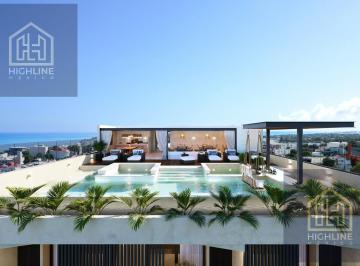 Departamento · 55m² · 2 Recámaras · Departamento a m del Mar, Playa del Carmen, 2 Habitaciones, con Alberca, La Mejor Ubicacion