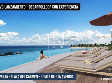 Departamento · 26m² · 1 Recámara · Lanzamiento! Estudio en Preventa a 300 m del Mar, Playa del Carmen