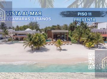 Departamento · 145m² · 3 Recámaras · 2 Estacionamientos · Departamento 3 Recámaras | Costa Mujeres | Vista Al Mar | con Club de Playa