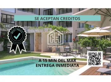 Departamento · 107m² · 2 Recámaras · Departamento en Venta en Playa del Carmen 107 m², Entrega Inmediata Cerca de La Playa