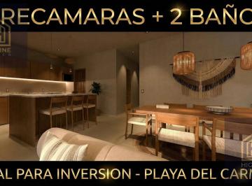 Departamento · 99m² · 2 Recámaras · 1 Estacionamiento · 2 Recamaras, 2 Baños, Playa del Carmen, Amenidades, 12 Min del Mar